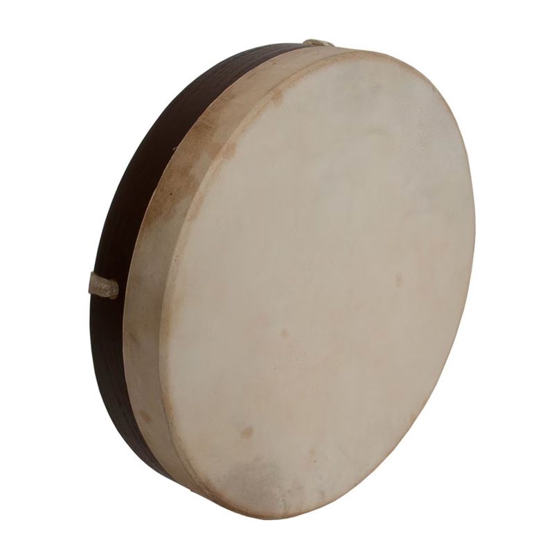 Dobani Wood 10" x 2" Frame Drum - Pretuned Goatskin Head with Beater