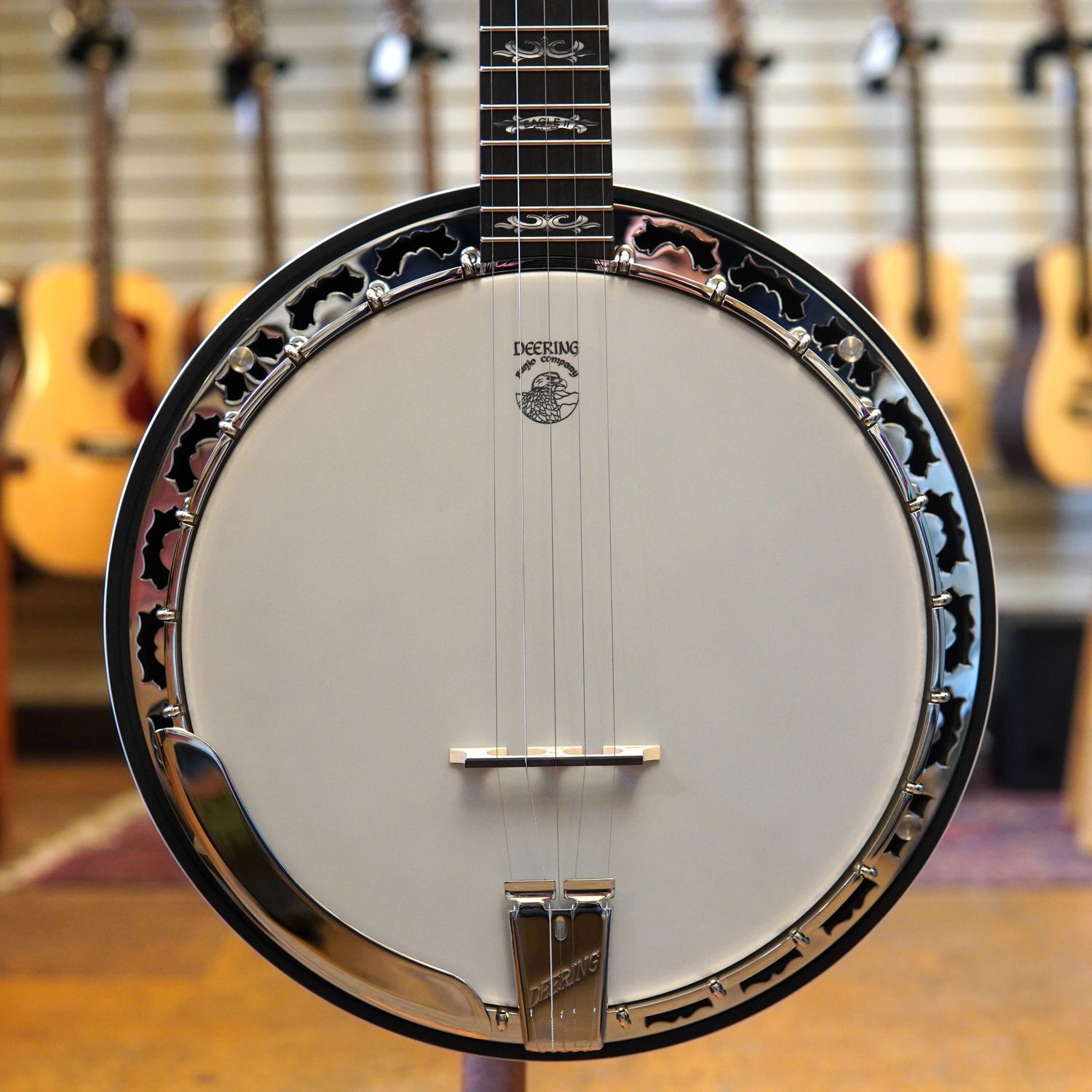 Deering Eagle II 5-String Resonator Banjo w/Hard Case