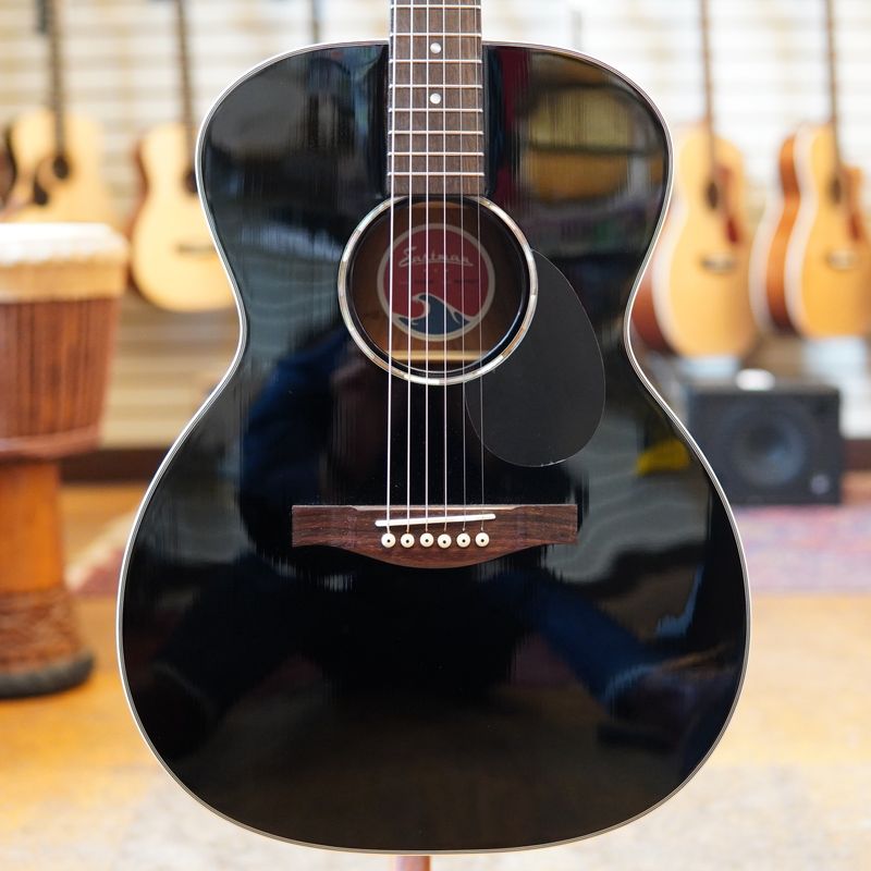 Eastman PCH2-OM-BK Thermo-Cured Orchestra Model Acoustic Guitar Black w/Padded Gig Bag
