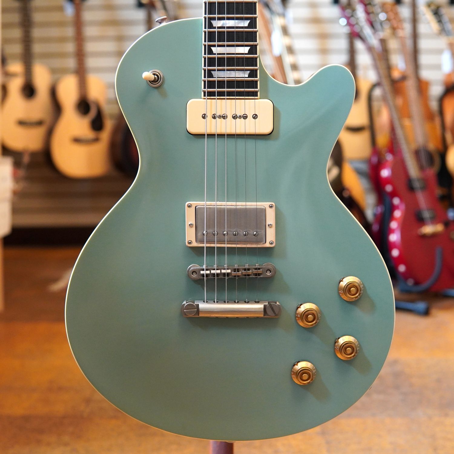 Eastman SB58/TV Limited Edition Electric Guitar Faded Blue Truetone Vintage Gloss w/Lollar Pickups, Hard Case