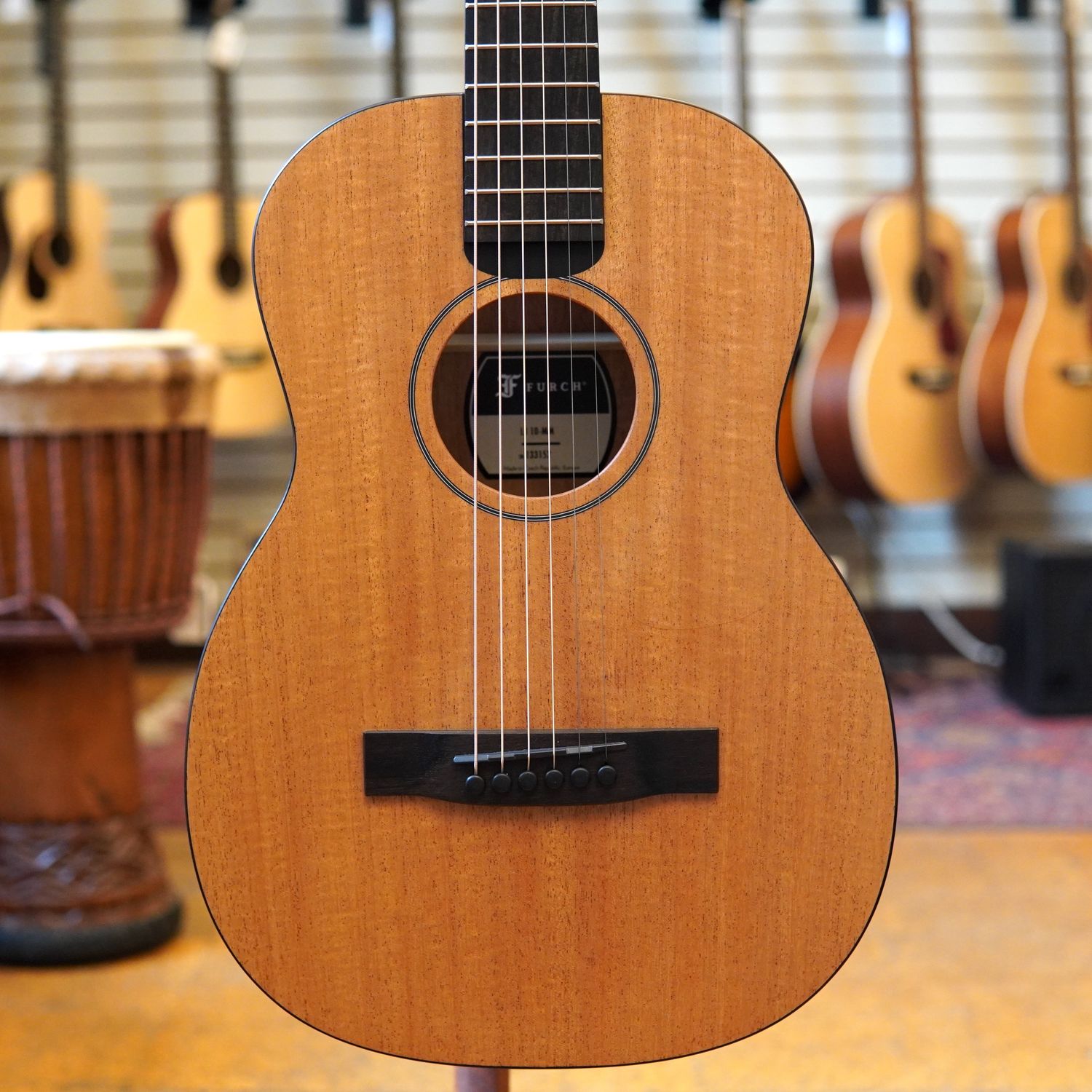 Furch LJ10-MM Little Jane Mahogany Foldable Travel Guitar w/Shipping Blemish, Padded Gig Bag