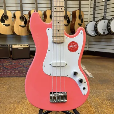 Squier Sonic Bronco Bass Tahitian Coral