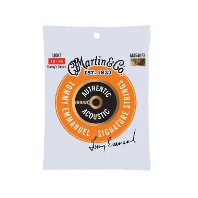 Martin Authentic Acoustic Flexible Core Guitar Strings, 12-54 Phosphor Bronze