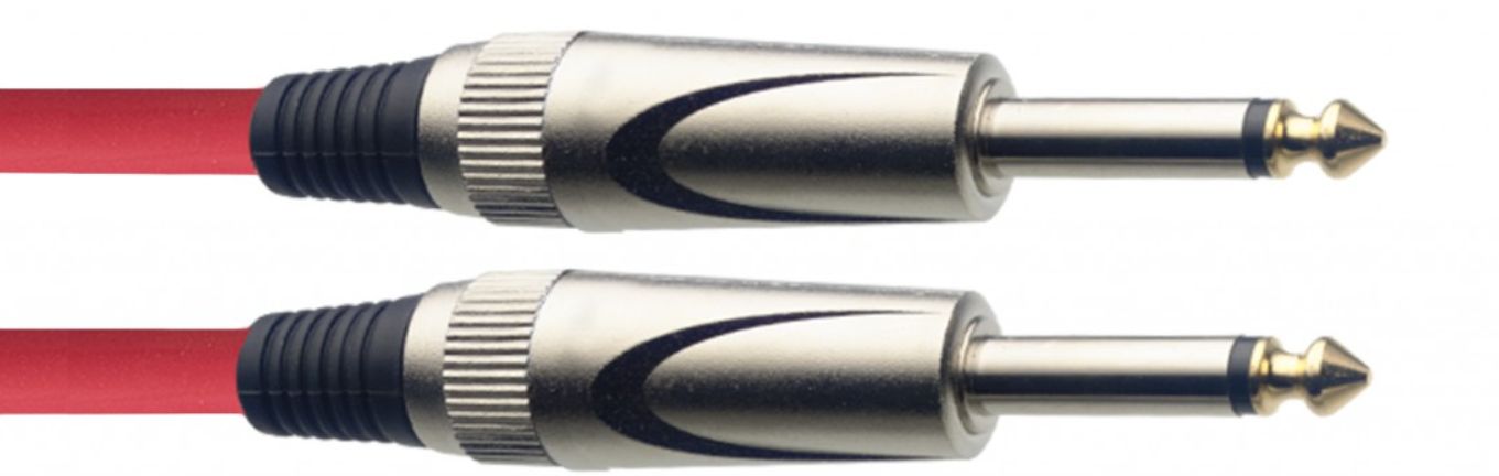 Stagg SGC3DL CRD 10 foot Instrument Cable, Red