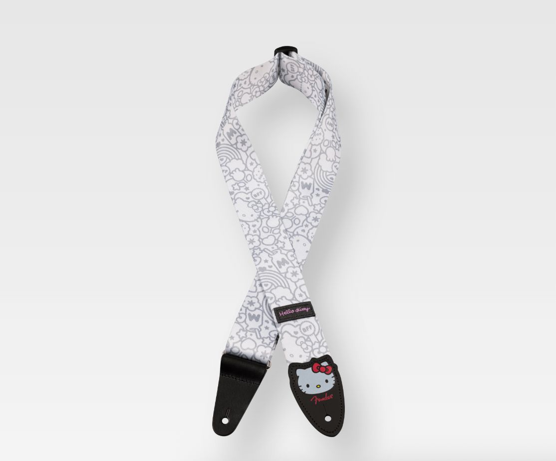 Fender x Hello Kitty White Poly Strap, 2"