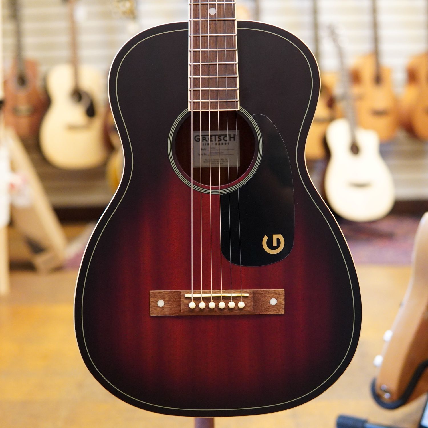 Gretsch Jim Dandy Parlor Acoustic Guitar Deep Cherry Burst