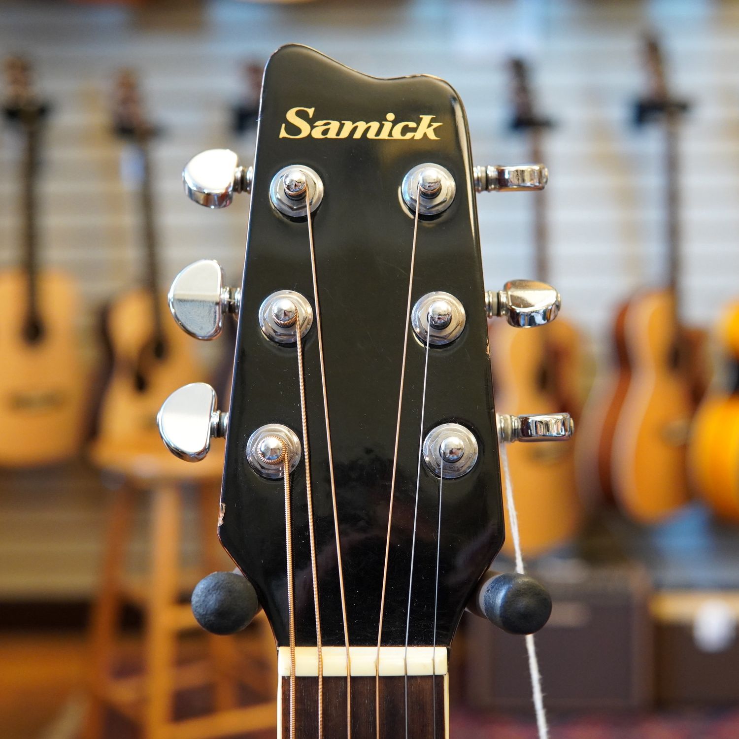 Samick LW-028 GSA Dreadnought Acoustic Guitar Early 2000s w/Hard Case