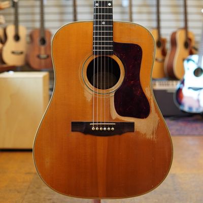 Guild (Hoboken, NJ) D-50 Spruce/Brazilian Rosewood Dreadnought Acoustic Guitar 1969 w/Hard Case