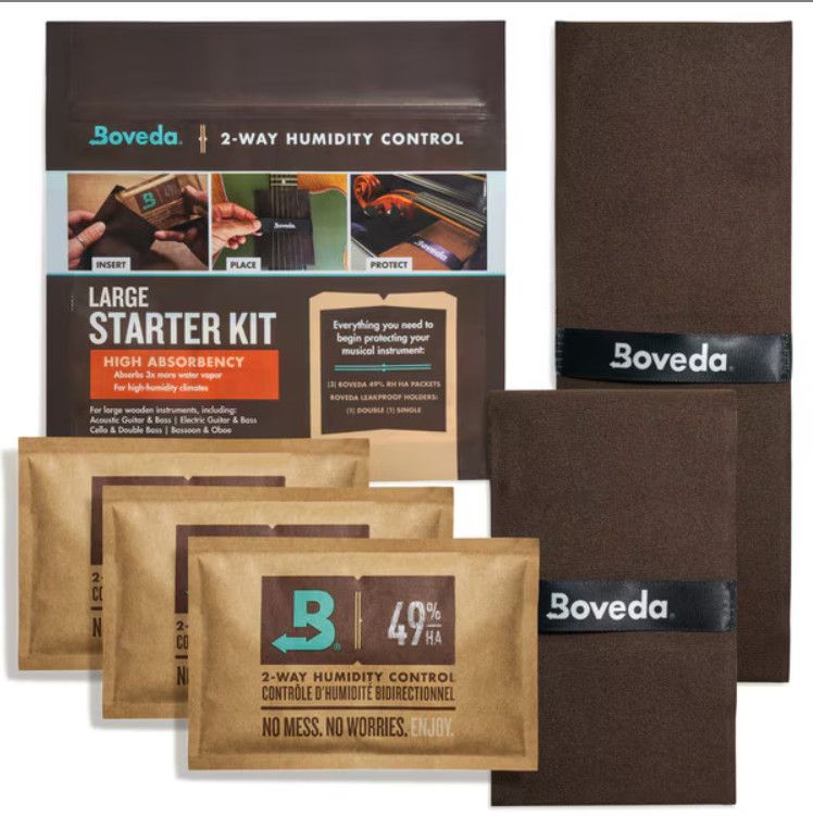 Boveda Starter Kit Humidifier for Large Wood Instruments - 49% RH High Absorption
