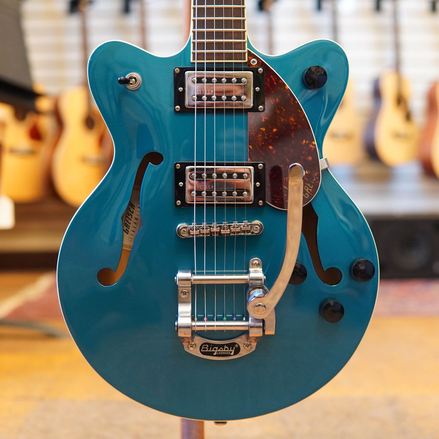 Gretsch G2657T Streamliner Center Block Jr. Double-Cut With Bigsby Electric Guitar 2019 Ocean Turquoise w/Padded Gig Bag