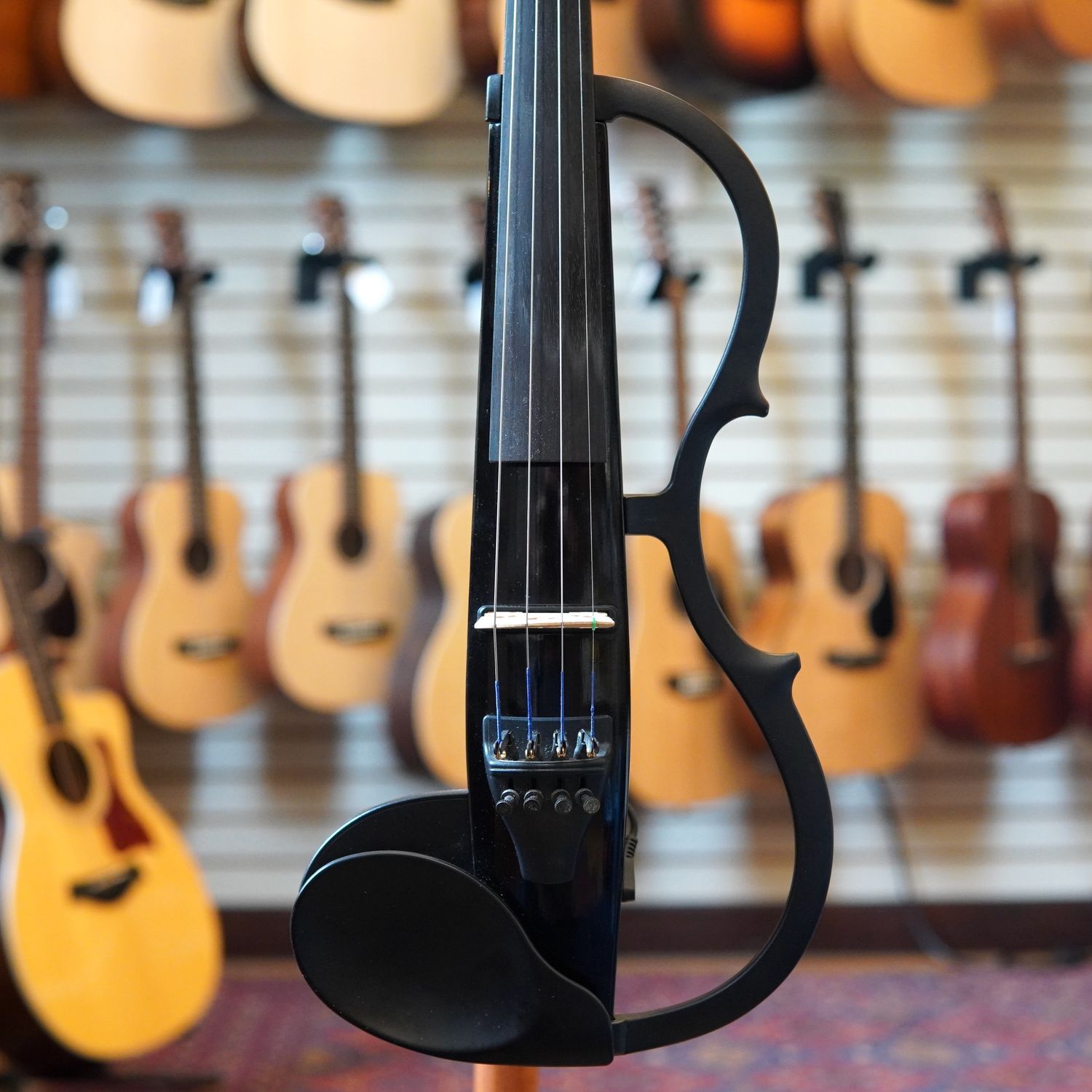 Yamaha SV-120 Silent Electric Violin Late 2000s Black w/Hard Case, Bows