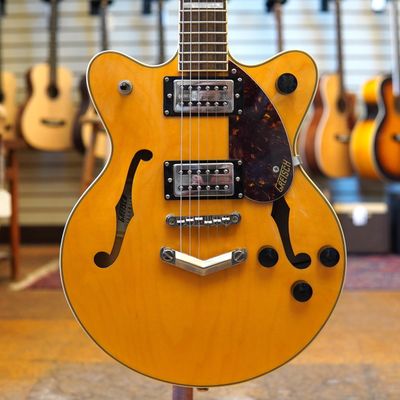 Gretsch G2655 Streamliner Center Block Jr. Double-Cut Electric Guitar 2020 Village Amber w/Padded Gig Bag