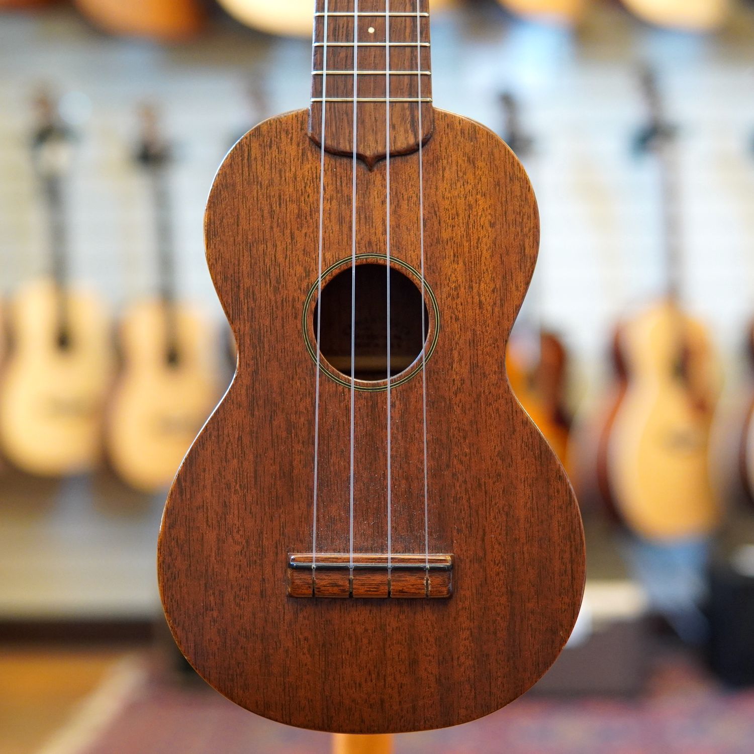 Martin Style 0 All-Mahogany Soprano Ukulele Early 1950s w/Chipboard Case