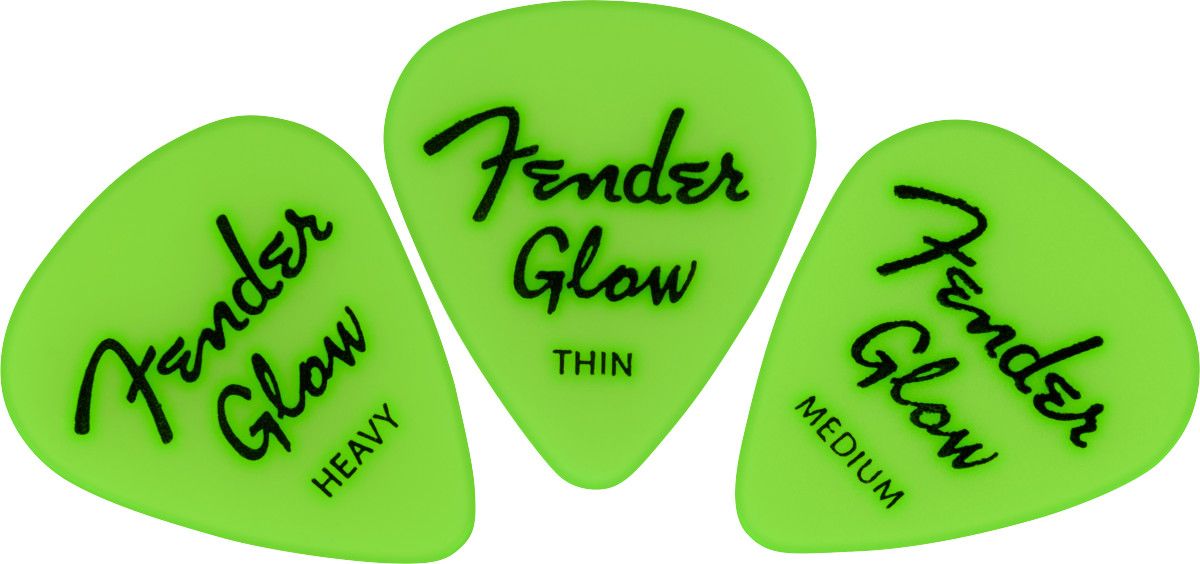 Fender  Glow In The Dark 351 Picks, 12-Pack