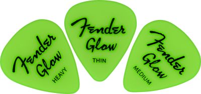 Fender  Glow In The Dark 351 Picks, 12-Pack