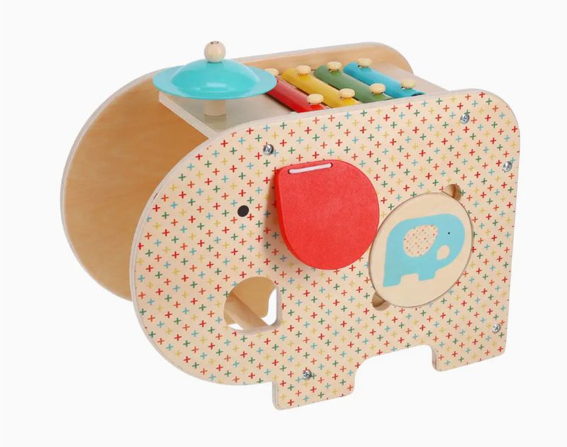 Wooden 5-in-1 Elephant Music Toy
