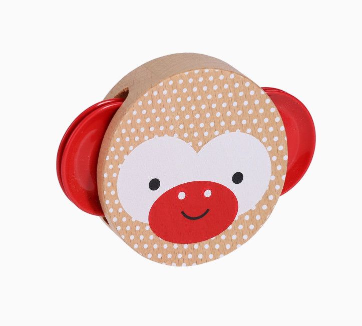 Shake and Play: Wooden Tambourine