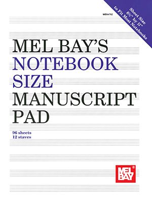 Notebook-Size Manuscript Pad - 12 Staves