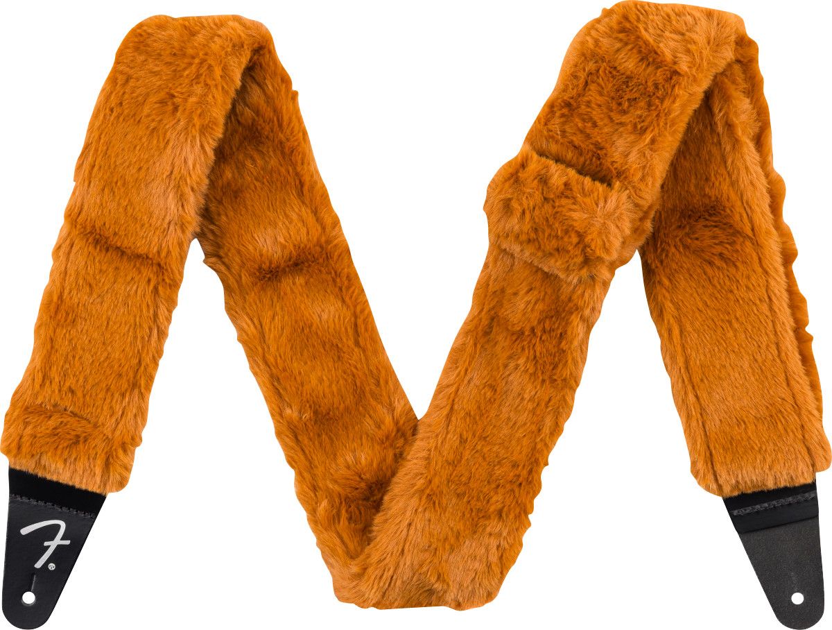 Fender  Poodle Plush Guitar Strap, Rust