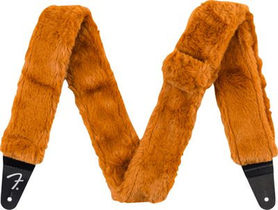 Fender  Poodle Plush Guitar Strap, Rust