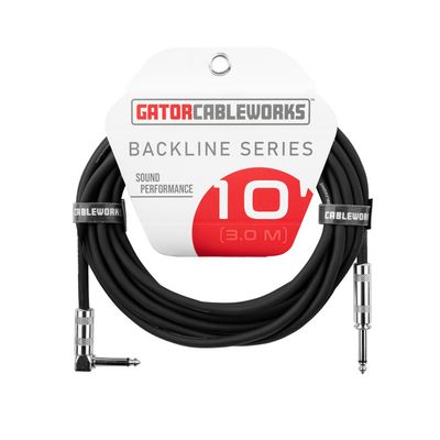 Gator Cableworks 10' Right Angle Instrument Cable