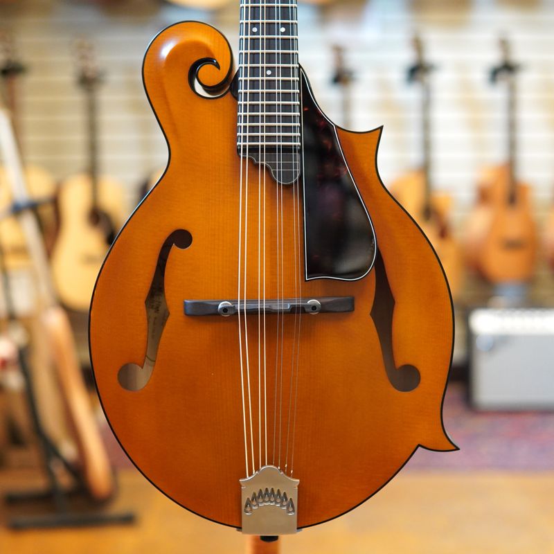 Northfield NFS-F5 F-Style F5 Standard Mandolin Amber w/Wide Nut, Scroll Inlay, Hard Case