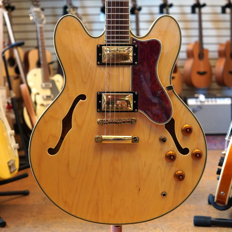 Epiphone Korea Sheraton II Semi-Hollow Electric Guitar 2007 Natural w/Epiphone Hard Case