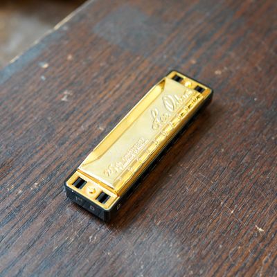 Lee Oskar Japan 25th Anniversary D Major Diatonic Gold Harmonica 2008