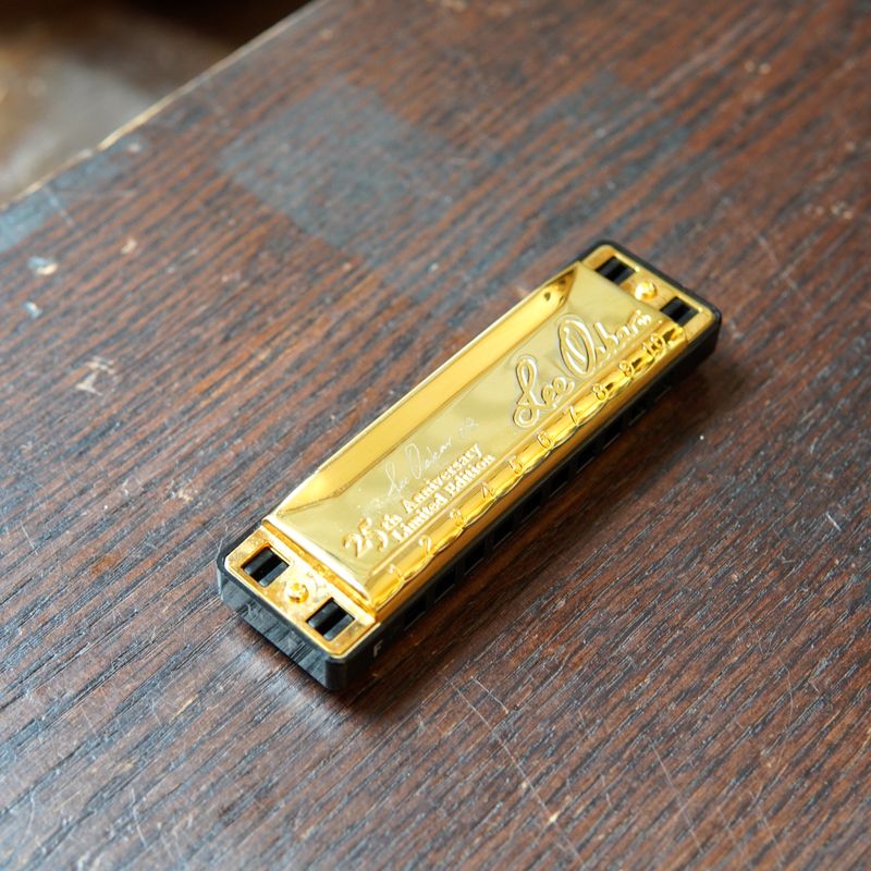 Lee Oskar Japan 25th Anniversary F Major Diatonic Gold Harmonica 2008