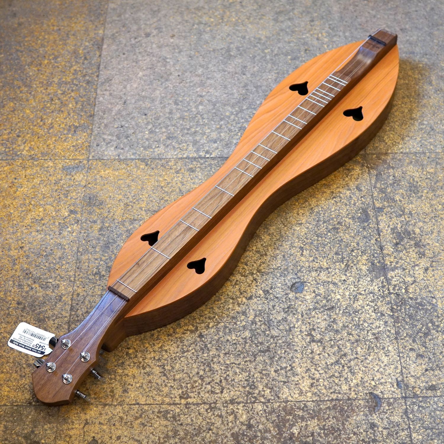 McSpadden 4FH26WR Walnut/Redwood Flathead 26" VSL Hourglass Mountain Dulcimer w/Padded Gig Bag