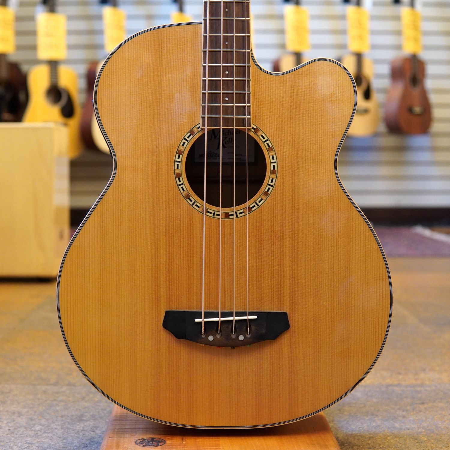 Michael Kelly MKFF4N Firefly Acoustic-Electric Bass Guitar 2013 Natural