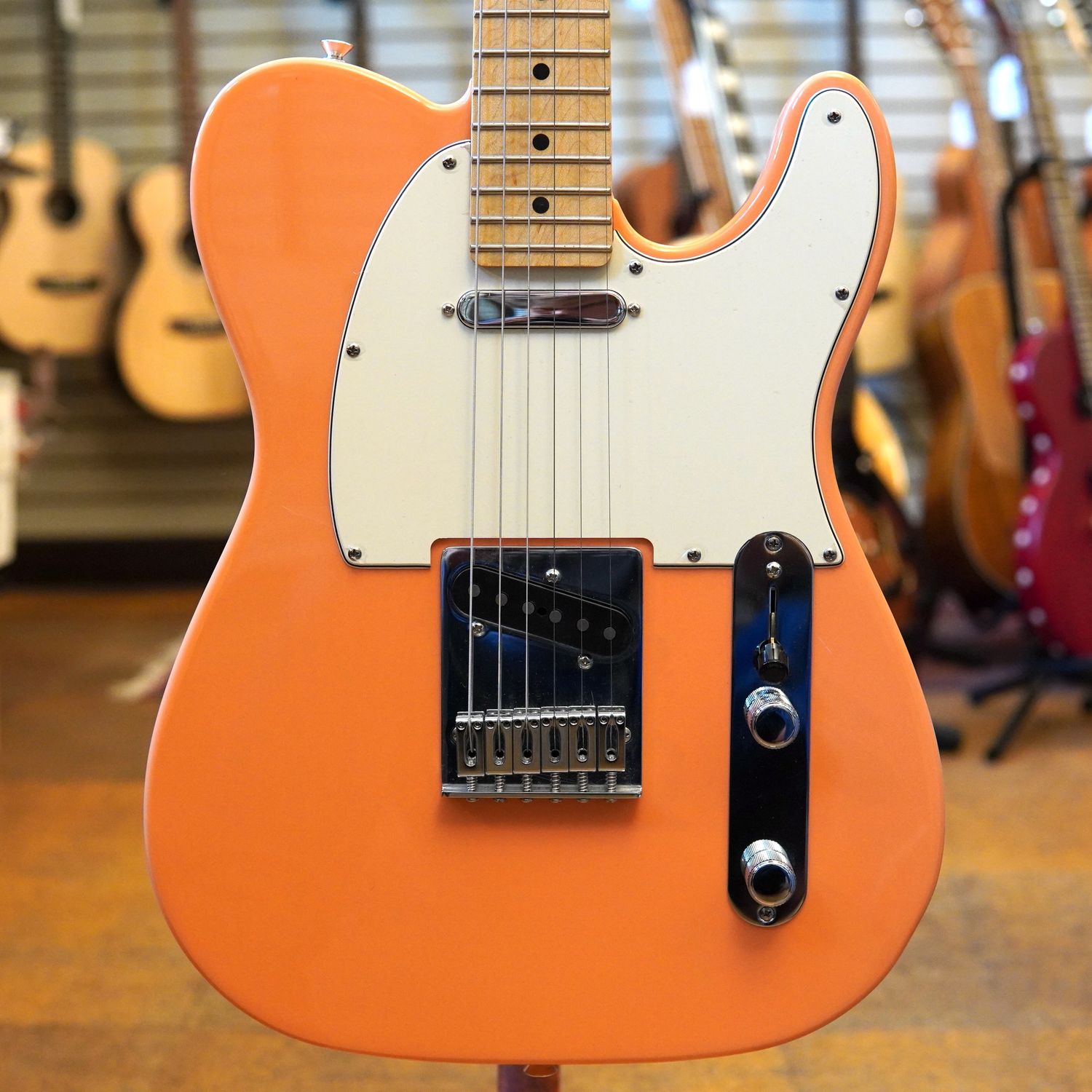 Fender Limited Run Player Telecaster Electric Guitar 2021 Pacific Peach