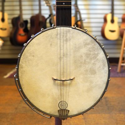 John McKinstry (Iowa City, IA) 12" Minstrel Style Open Back Banjo Early 2010s w/Padded Gig Bag