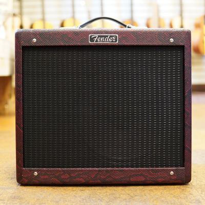 Fender Limited Run Blues Junior IV Tube Combo Amp Red Snakeskin w/Eminence Texas Heat Speaker