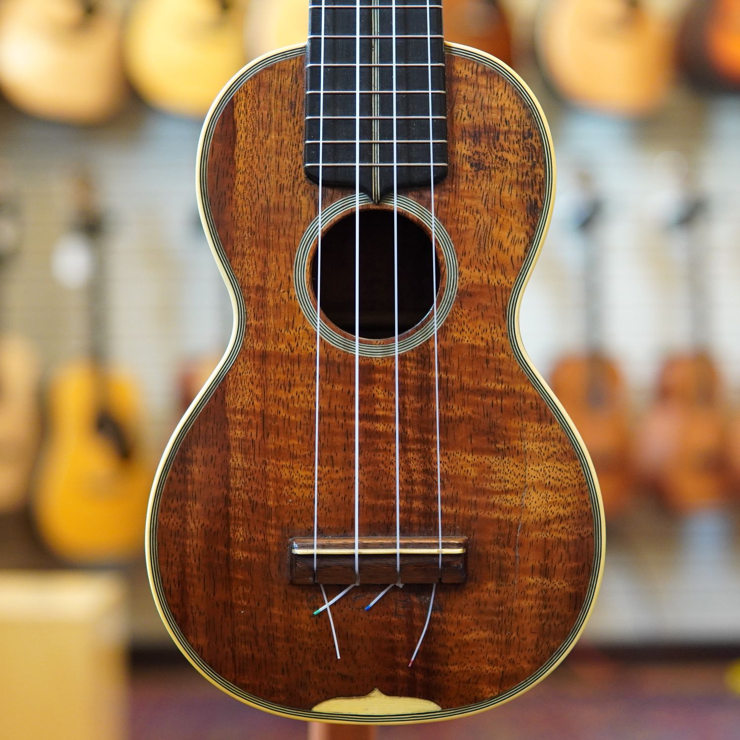 Martin Style 3K All-Koa Soprano Ukulele Early 1920s w/Hard Case
