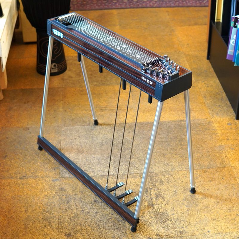 GFI S-10 E Single Neck 10-String Expo Model Pedal Steel Guitar Vintage Wood Laminate w/Hard Case