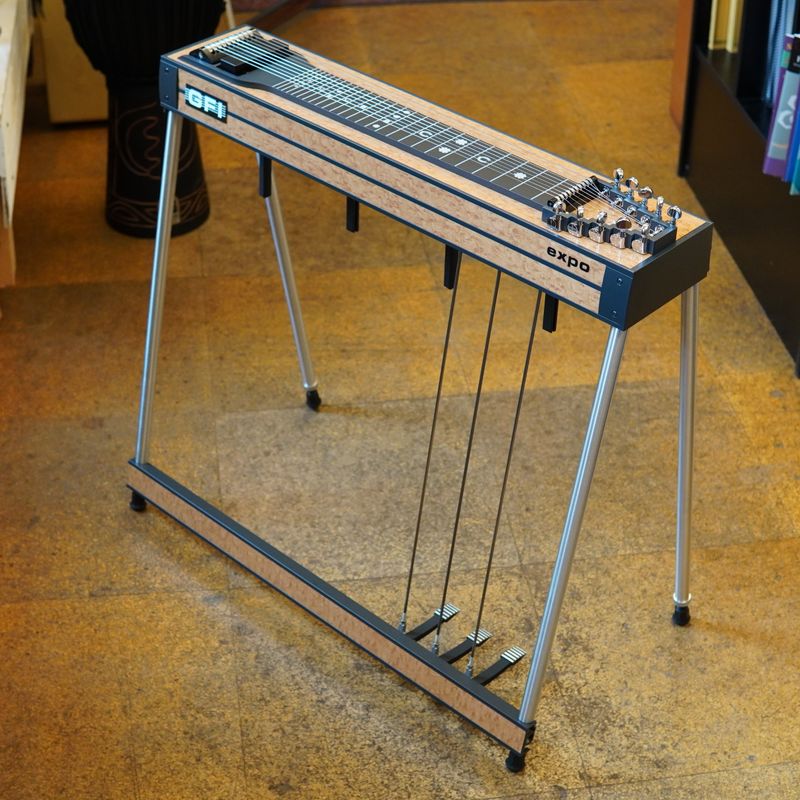 GFI S-10 E Single Neck 10-String Expo Model Pedal Steel Guitar Maple Laminate w/Hard Case