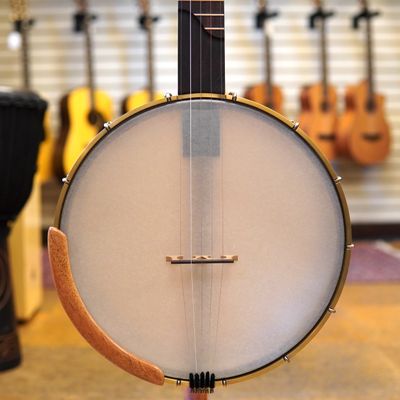 OME Alpha 12" 14-Bracket Open Back 5-String Banjo with Spikes, Padded Gig Bag