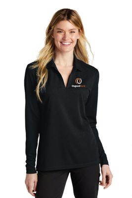 OB- Nike Ladies Dri-FIT Micro Pique 2.0 Long Sleeve Polo NKDC2105