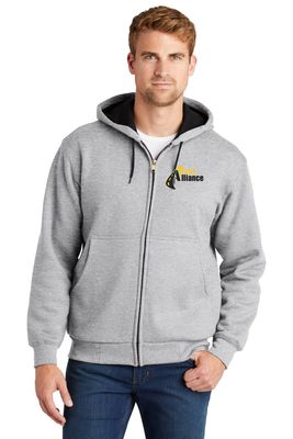 Trans Alliance _Heavyweight Full Zip Hooded Sweatshirt with Thermal Lining CS620