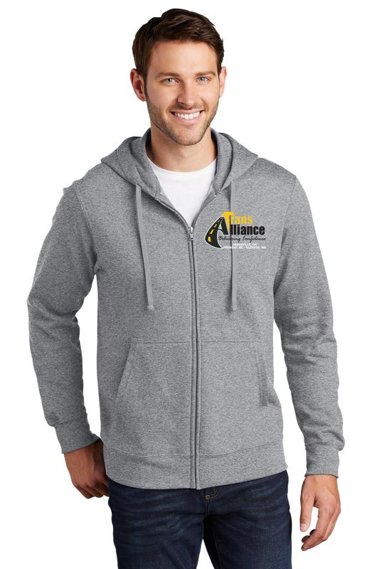 Trans Alliance _TALL Full Zip Hooded Sweatshirt PC90ZHT