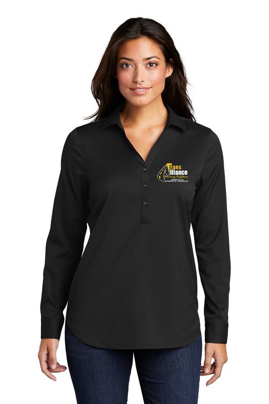 Trans Alliance _LADIES City Stretch Long Sleeve Button Up LW680