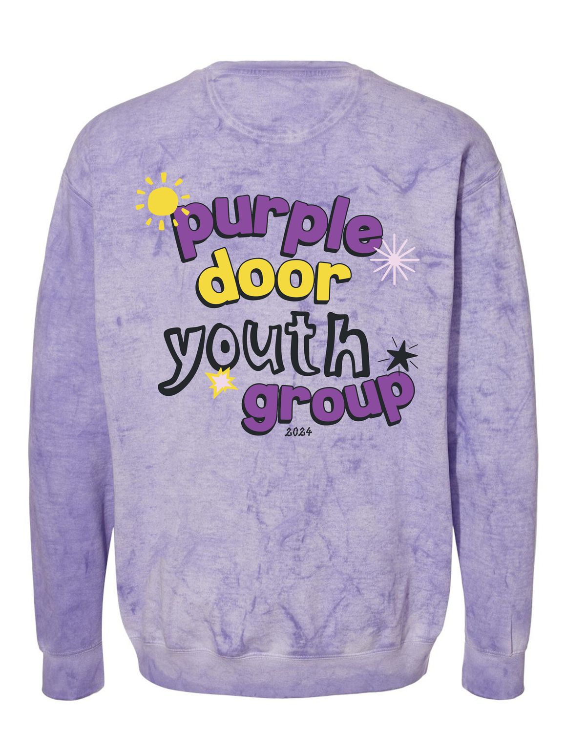 YOUTH GROUP_  Color Burst Crewneck