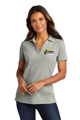 Trans Alliance _LADIES Cotton Blend Pique Polo 	LK867