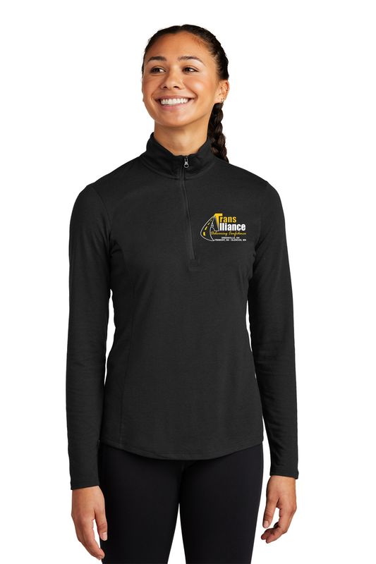 Trans Alliance _LADIES TriBlend Wicking 1/4 Zip LST407