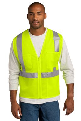 Trans Alliance_ANSI 107 Class 2 Mesh Zippered Safety Vest CSV102