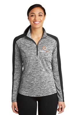 OB - Sport-Tek® Ladies PosiCharge® Electric Heather Colorblock 1/4-Zip Pullover LST397