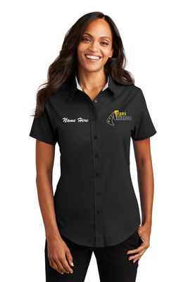 Trans Alliance _LADIES Easy Care Short Sleeve Button Up L508