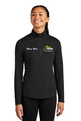 Trans Alliance _LADIES TriBlend Wicking 1/4 Zip LST407