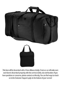 Trans Alliance _Packable Travel Duffel Bag Black BG114